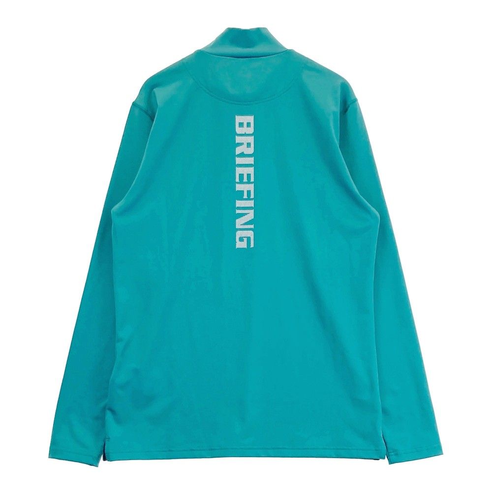 サイズ：M BRIEFING GOLF ブリーフィング  ハイネック長袖Tシャツ  グリーン系 [240101471813] ゴルフウェア メンズ ストスト サイズ：M BRIEFING GOLF ブリーフィング ハイネック長袖Tシャツ