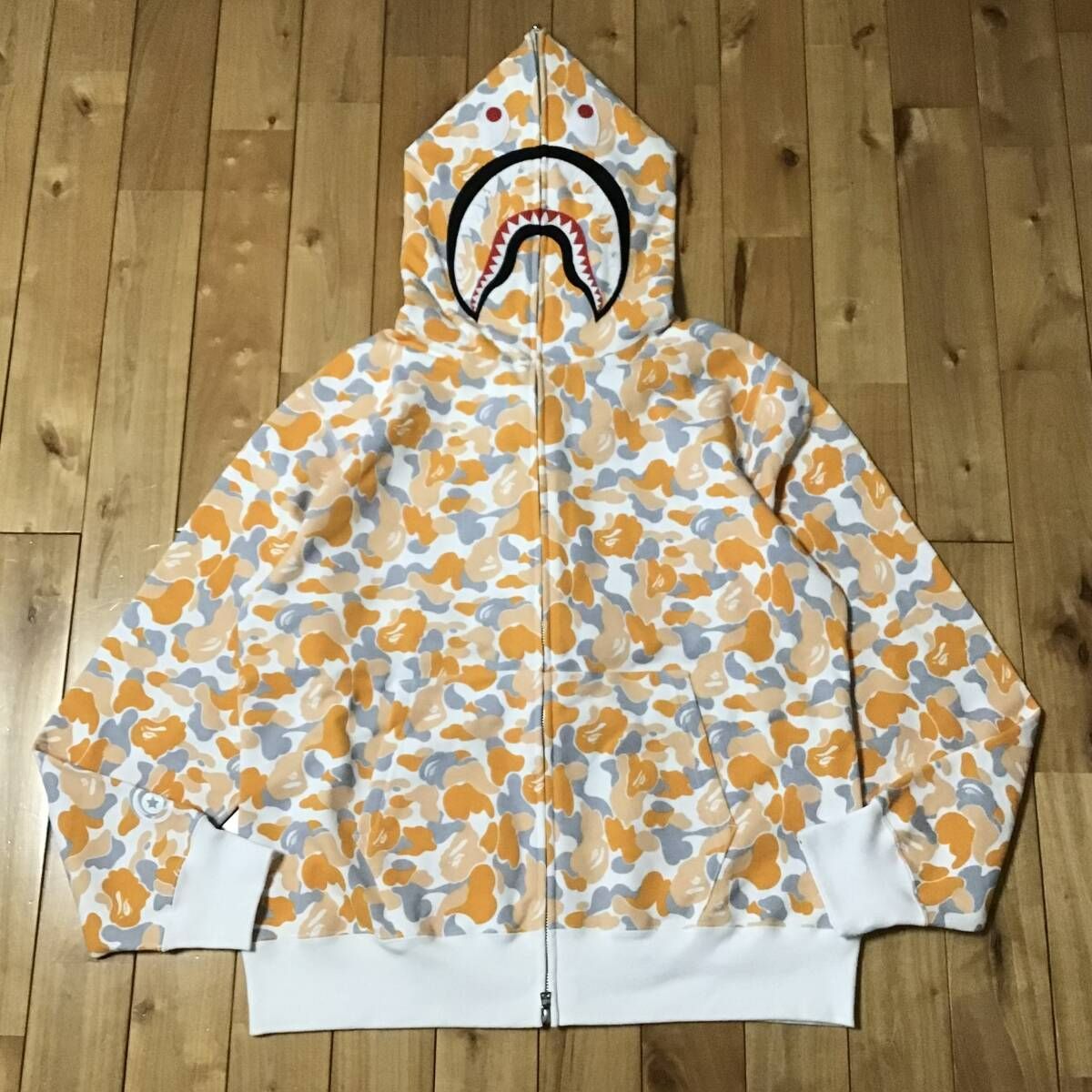 ☆福岡限定☆ FUKUOKA STORE CAMO Separate shark full zip hoodie XL  