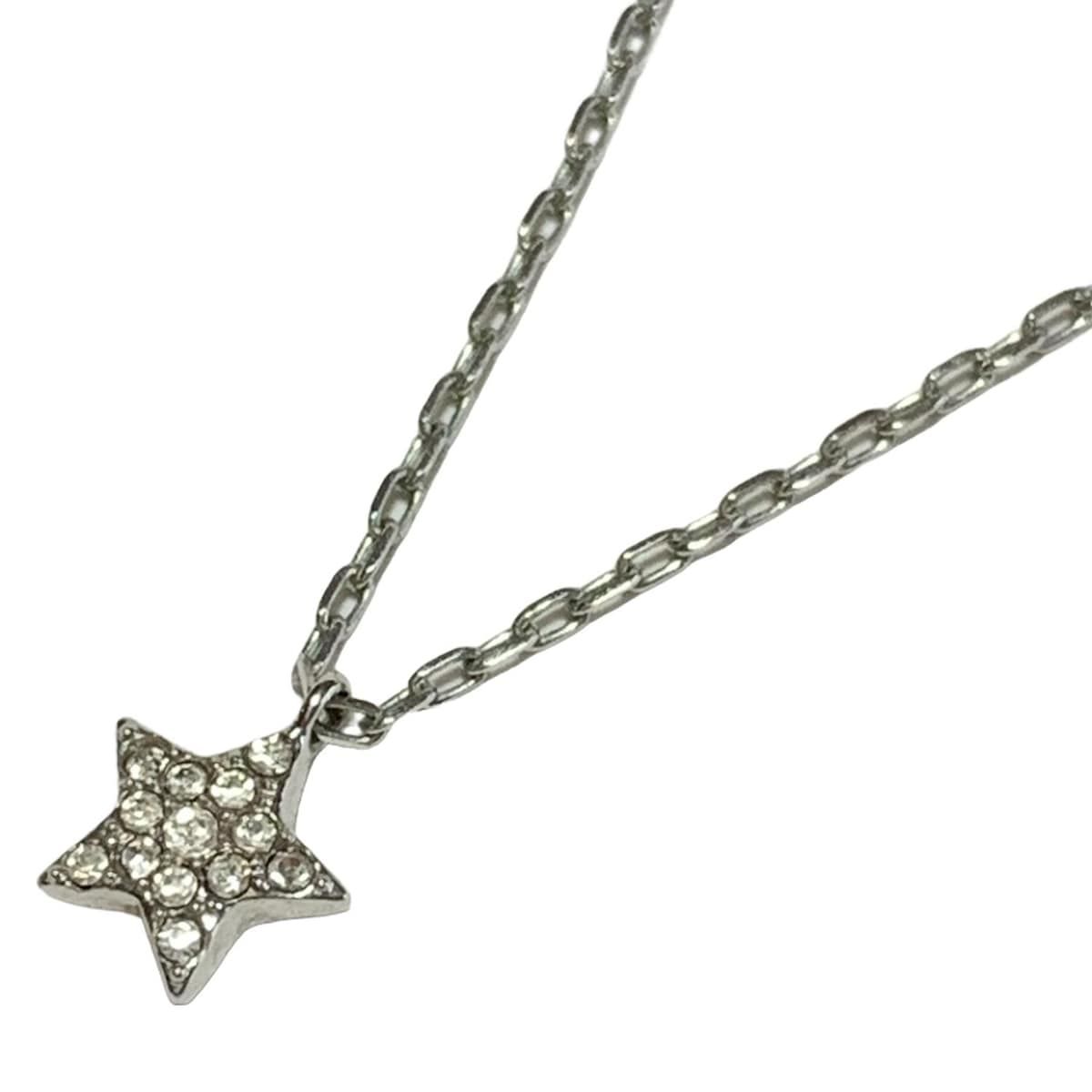 SWAROVSKI(スワロフスキー) ネックレス美品 - クリア×シルバー