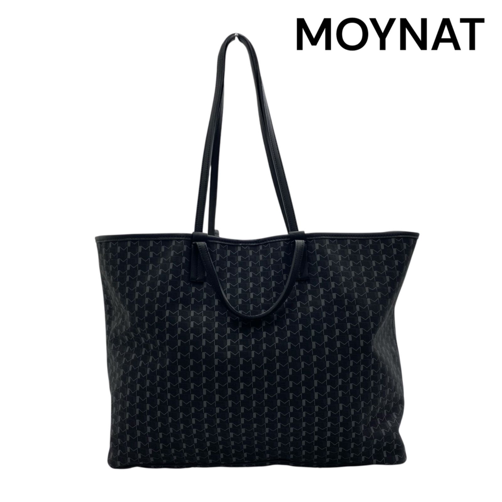 【美品】モワナ MOYNAT カバイニシャル トートバッグ 2way ブラック 美品 モワナ MOYNAT カバイニシャル トートバッグ ショルダー