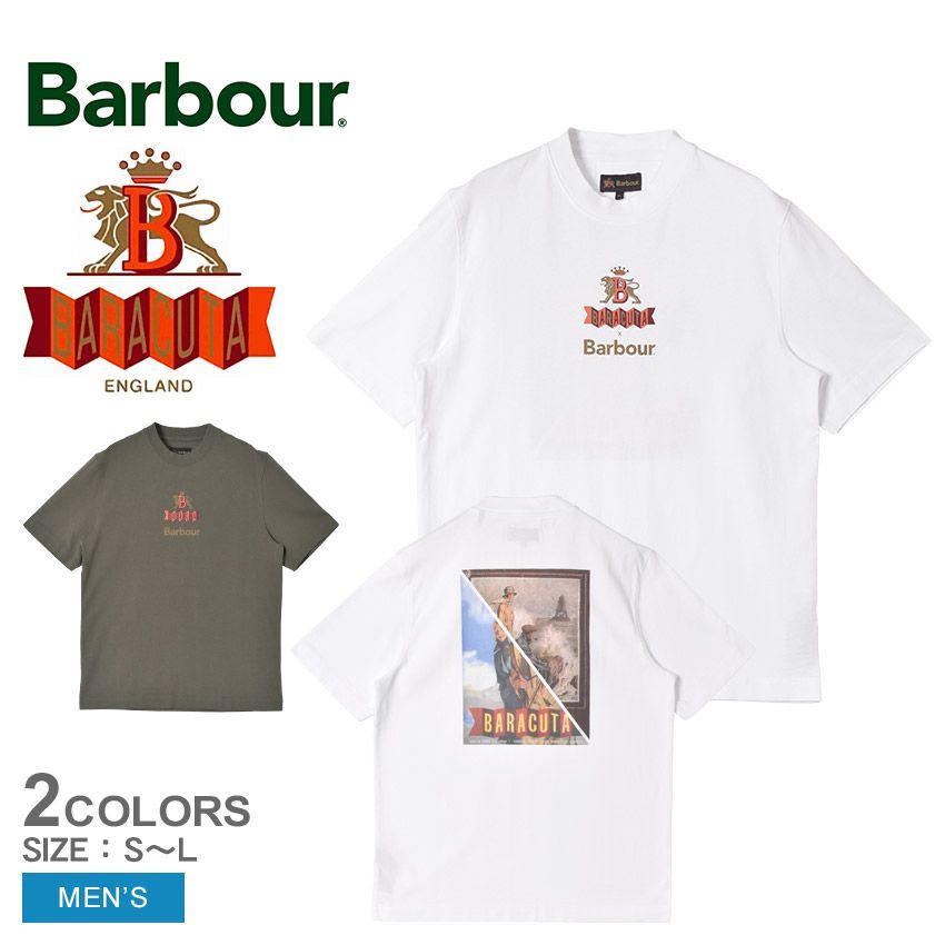 バブアー 半袖シャツ MTS1363 メンズ Archive Relaxed T-Shirt BARBOUR カラー:01.ホワイト 品番：2622-0156