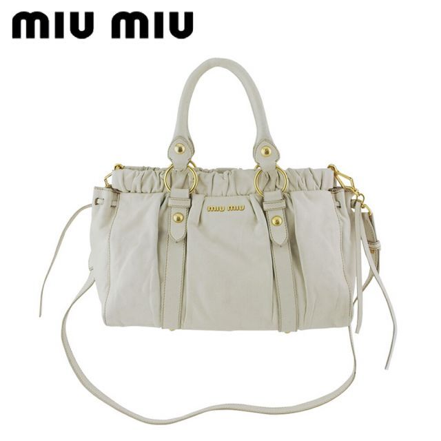 ミュウミュウ 2WAY ショルダーバッグ ハンド バッグ レディース