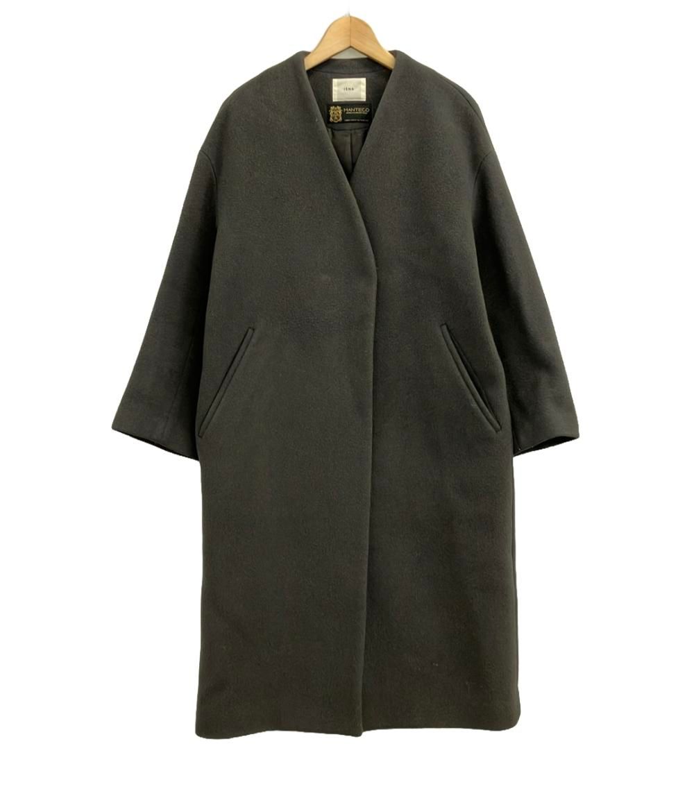 イエナ×マンテコ ノーカラーコート レディース SIZE 34 (S) IENA