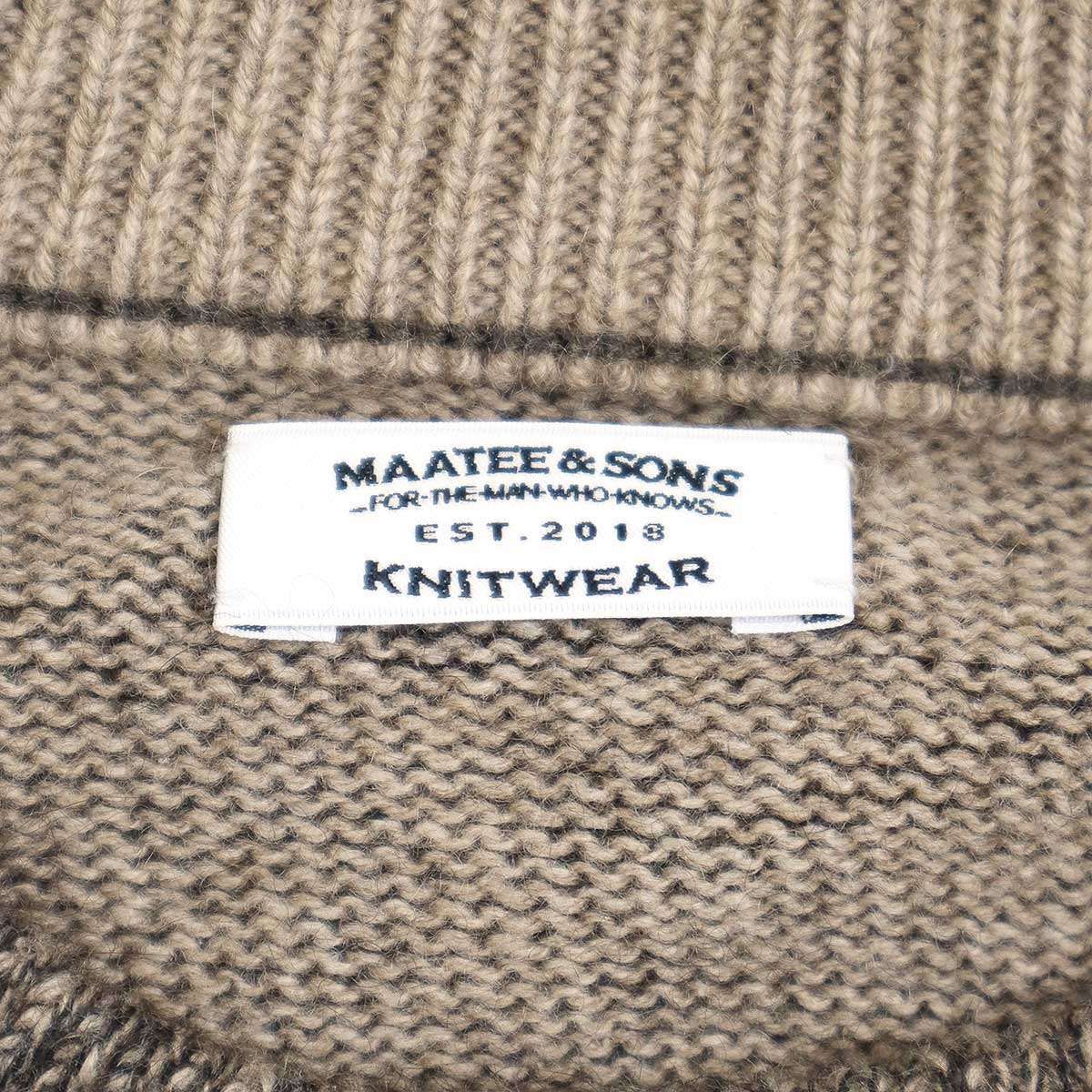 MAATEE＆SONS マーティーアンドサンズ 23AW ブラックアルパカ 裏 