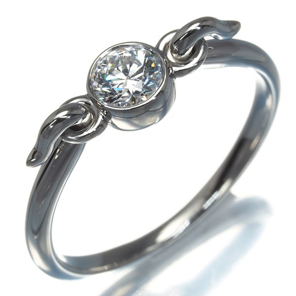 ティファニー リング ダイヤ ダイヤモンド スワン 一粒 10号 Pt950  