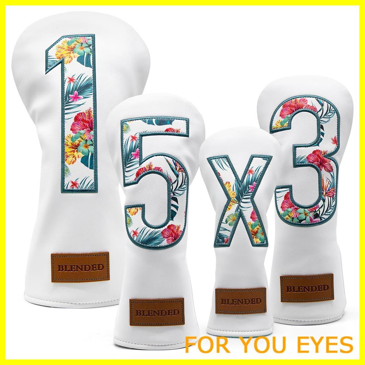 ジーフォア ゴルフ ヘッドカバー 4点セット レザー 白 新作 Amazon.co