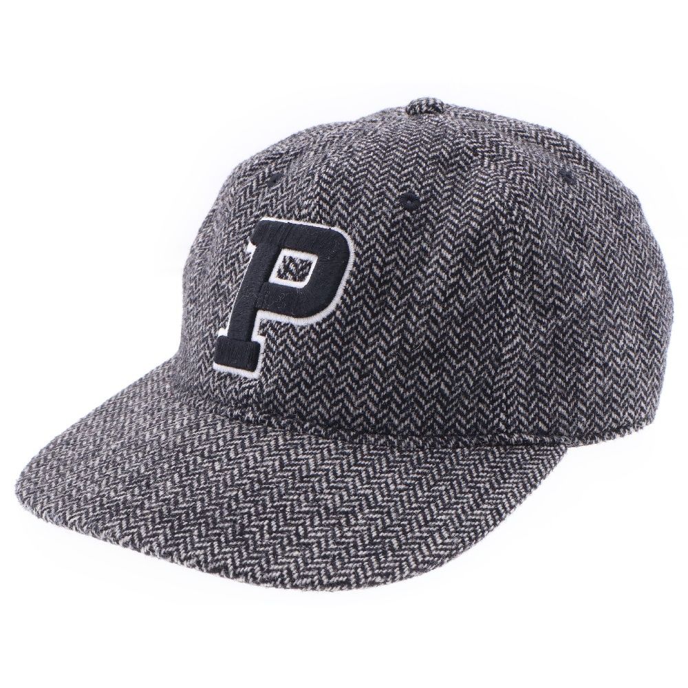 POLO RALPH LAUREN (ポロラルフローレン) P-LOGO WOOL HERRINGBONE CAP