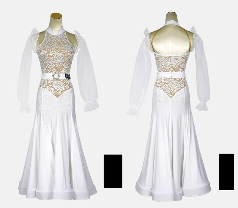 社交ダンスドレス モダンダンス レース 華やかな オーダーメイド