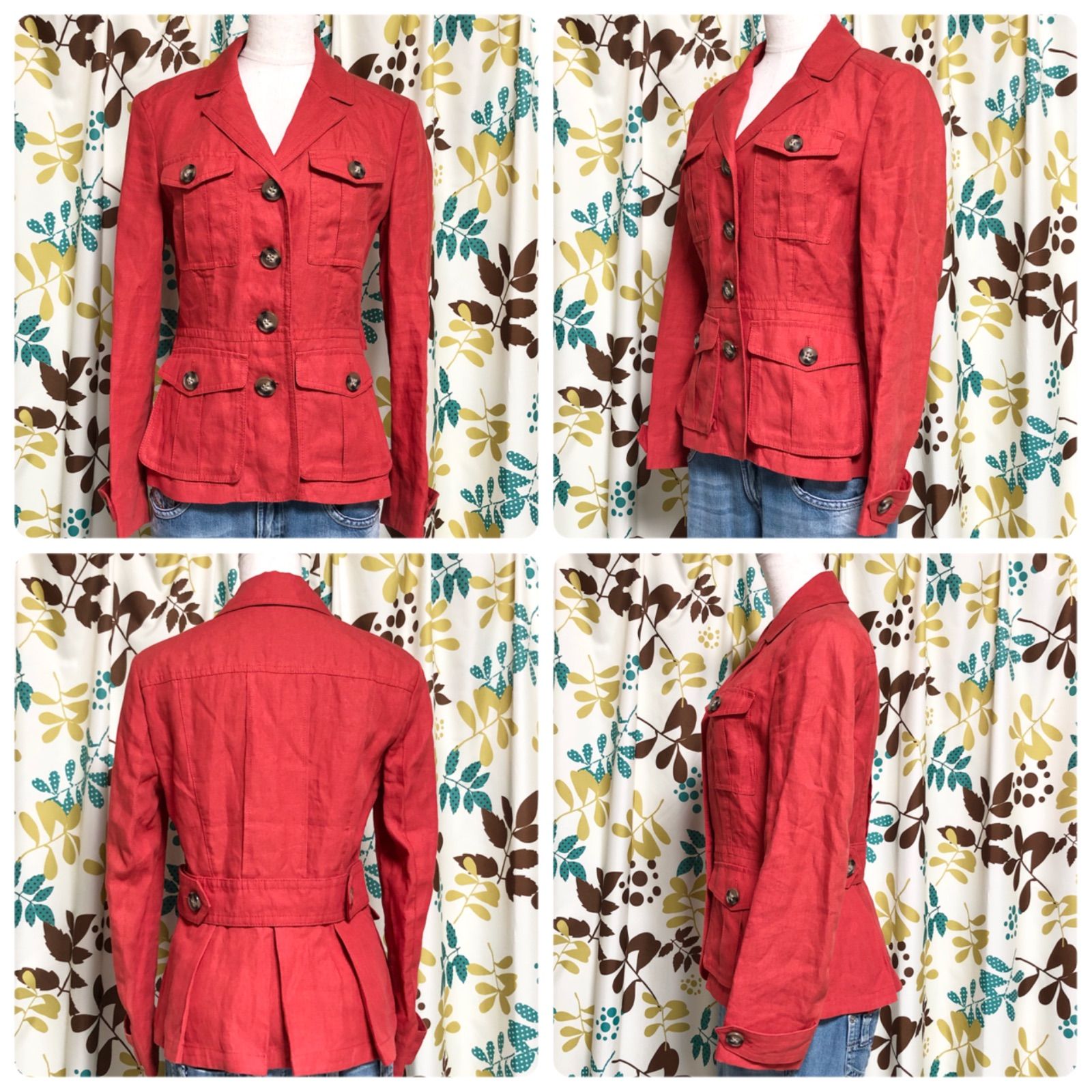Burberry brit  ジャケット □極美品□超希少□BURBERRY BRIT バーバリーブリット リネン