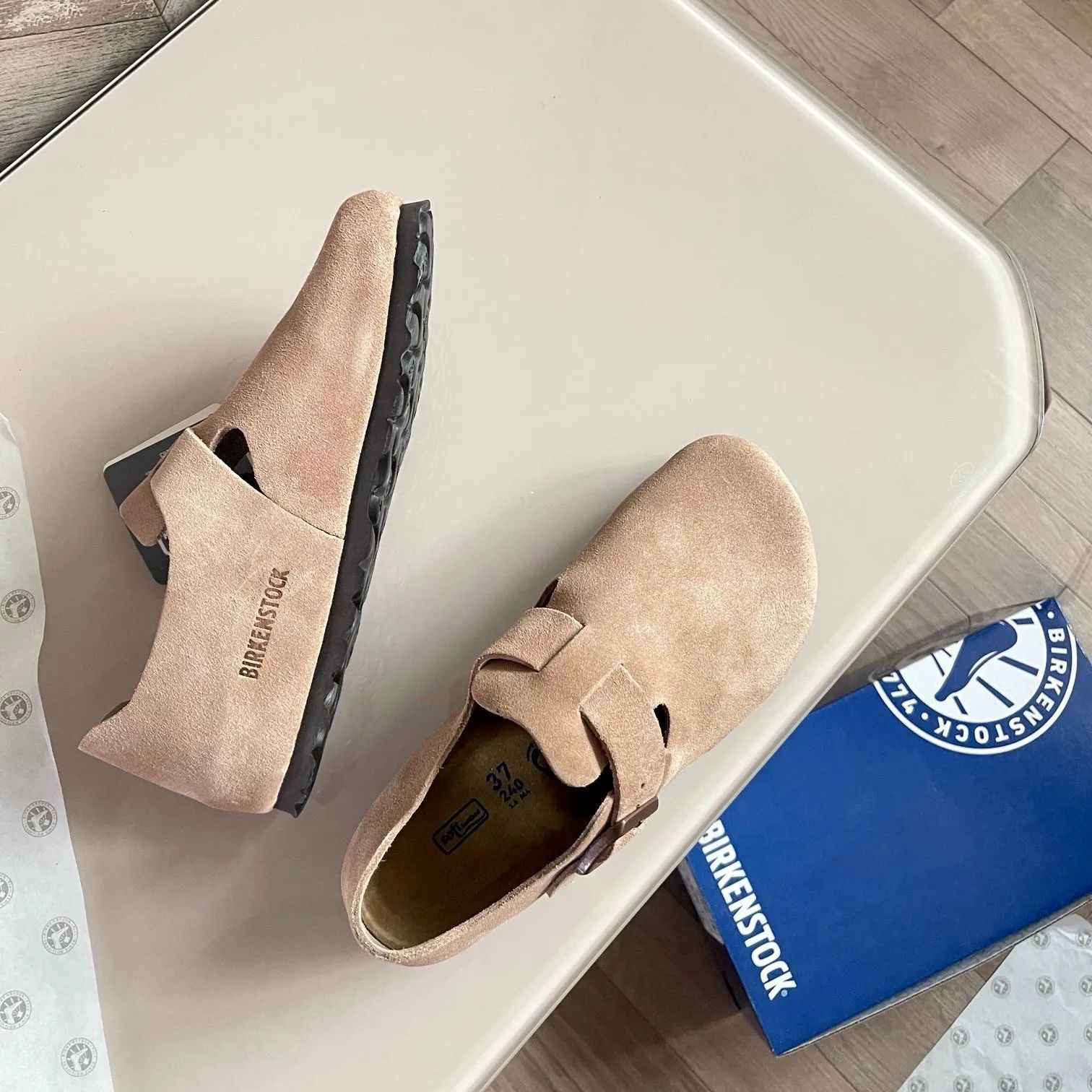 BIRKENSTOCK LONDON Casual Shoes/ビルケンシュトック ロンドン スエード レザー 箱付 サンド 男女兼用（35-44）  - メルカリ