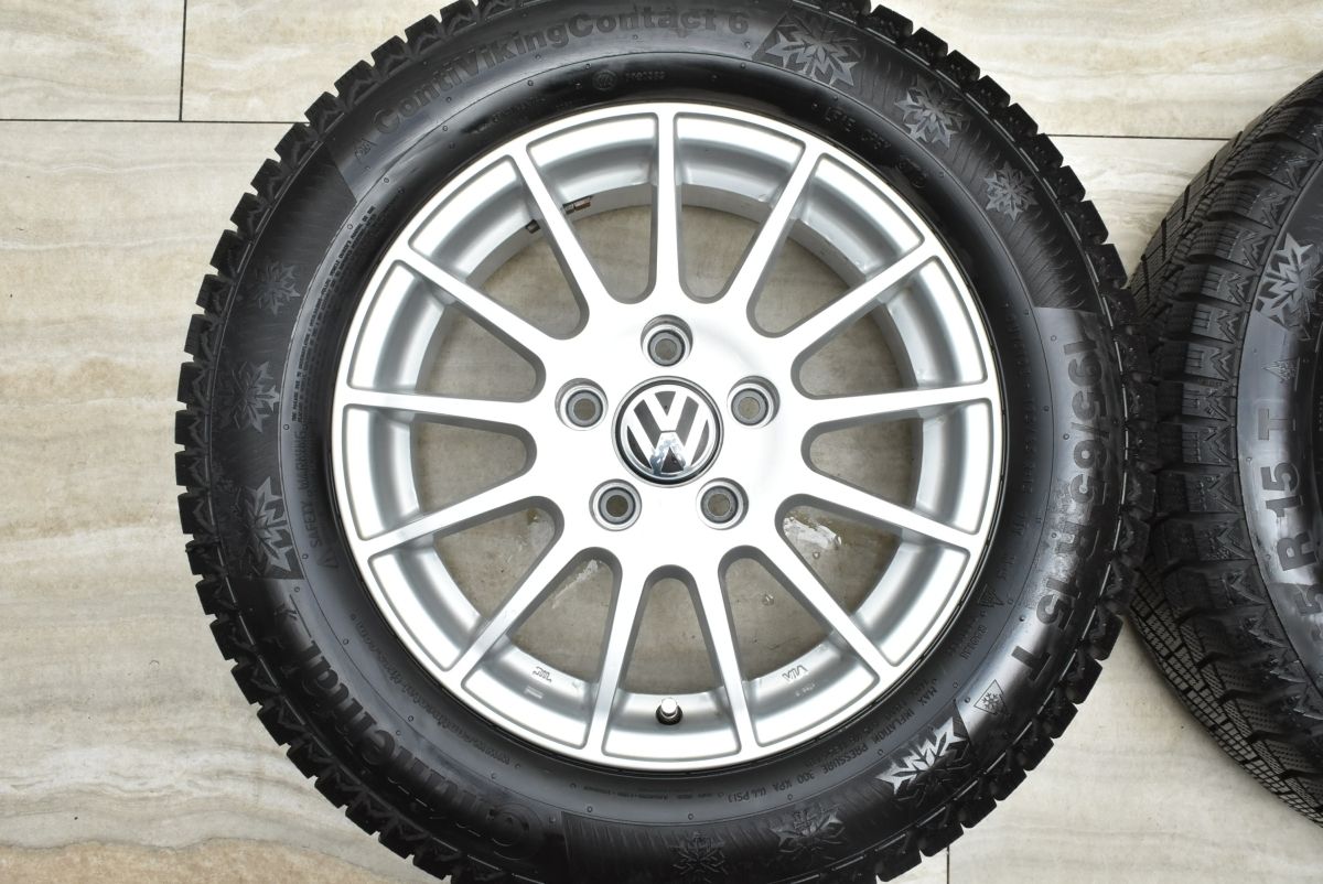 美品 バリ溝】VW 1K ゴルフ 純正サイズ WEDS IRVINE F01 15in 6J +43 