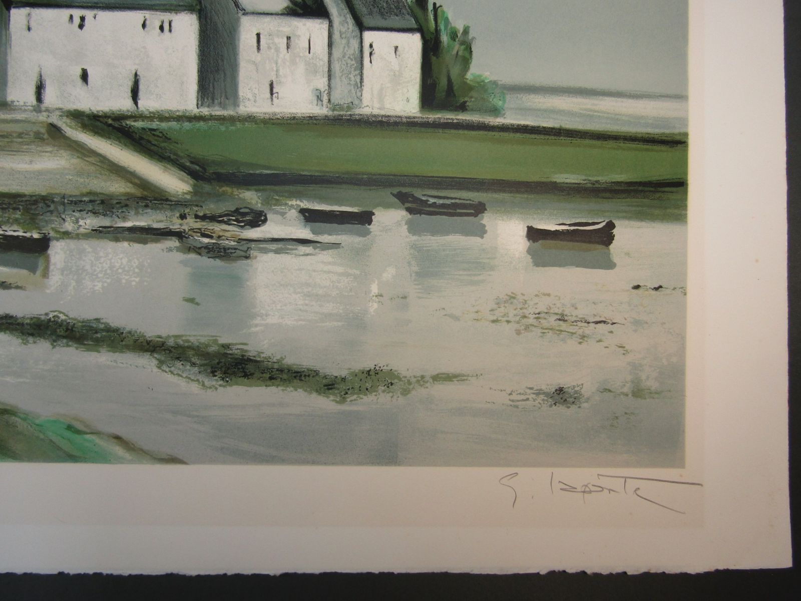 リトグラフ ジョルジュ・ラポルト 「カルナック港」 George Laporte 56