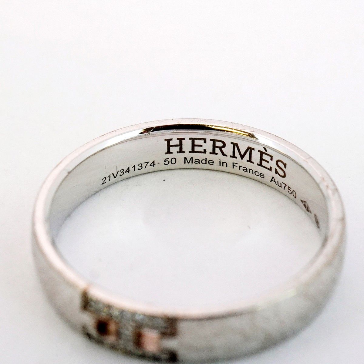 エルメス　ヘラクレスダイヤホワイトゴールドAU750 リング エルメス HERMES ヘラクレス リング AU750 ホワイトゴールド エルメス