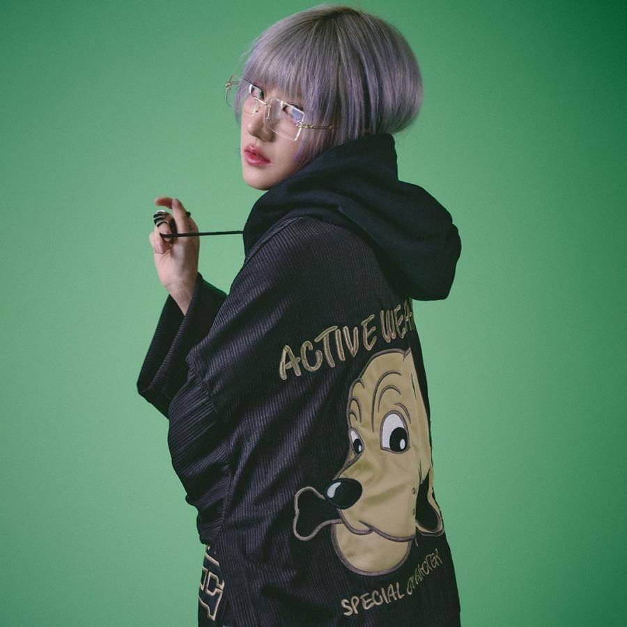 美品✨GALFY 穴あきメッシュ セットアップ 人気キャラ刺繍 中型犬 L 黒 2023年秋冬新作 GALFY.E.L.N/ガルフィー いにしえチンピラ 人気