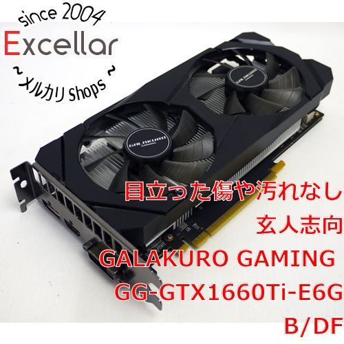 箱なし GALAKURO GeForce GTX 1660 Ti 玄人志向 GG-GTX1660Ti-E6GB/DF | NVIDIA GEFORCE GTX 1660 Ti 搭載