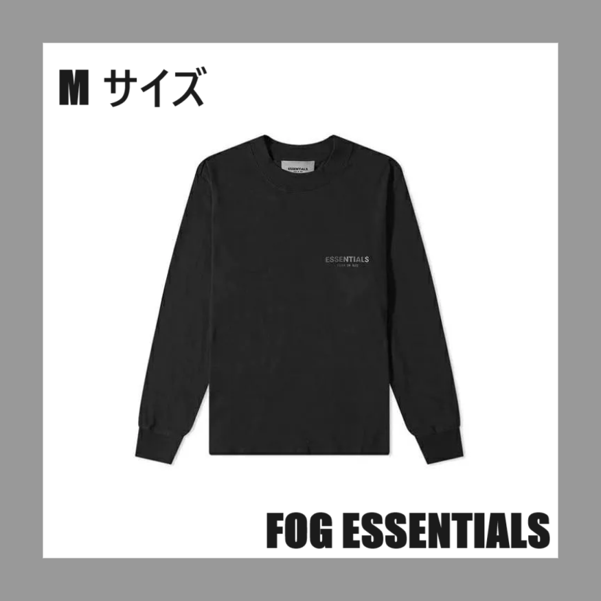 41%OFF/新品/Mサイズ/FOG ESSENTIALS/エフオージー エッセンシャルズ/SMALL LOGO LONG SLEEVE TEE