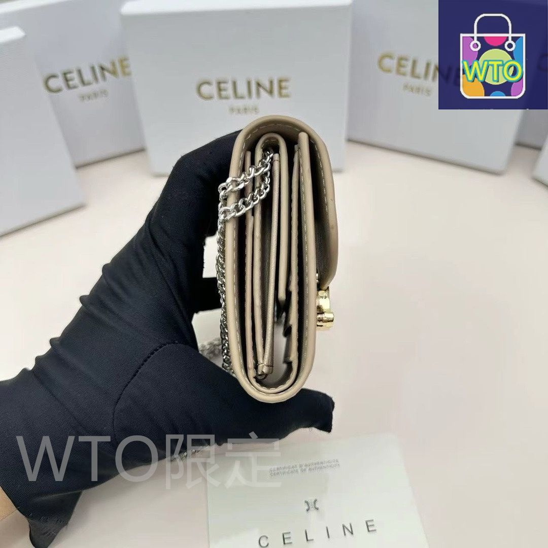 本日限定】?Celine トリオンフ チェーンウォレット 10783 ? 高級