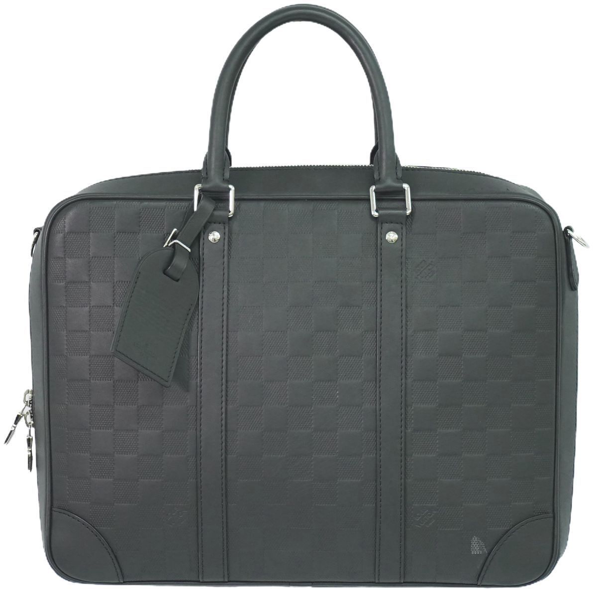 Church's キャメルレザー ビジネスバッグ フラップ付き