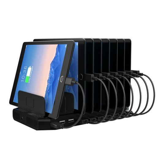 Unitek2025QC3.0*2USB充電ステーション10ポートQC3.0卓上充電スタンド96WPSE認証済10台同時充電1.5A|2.4AスマートIC搭載複数台対応