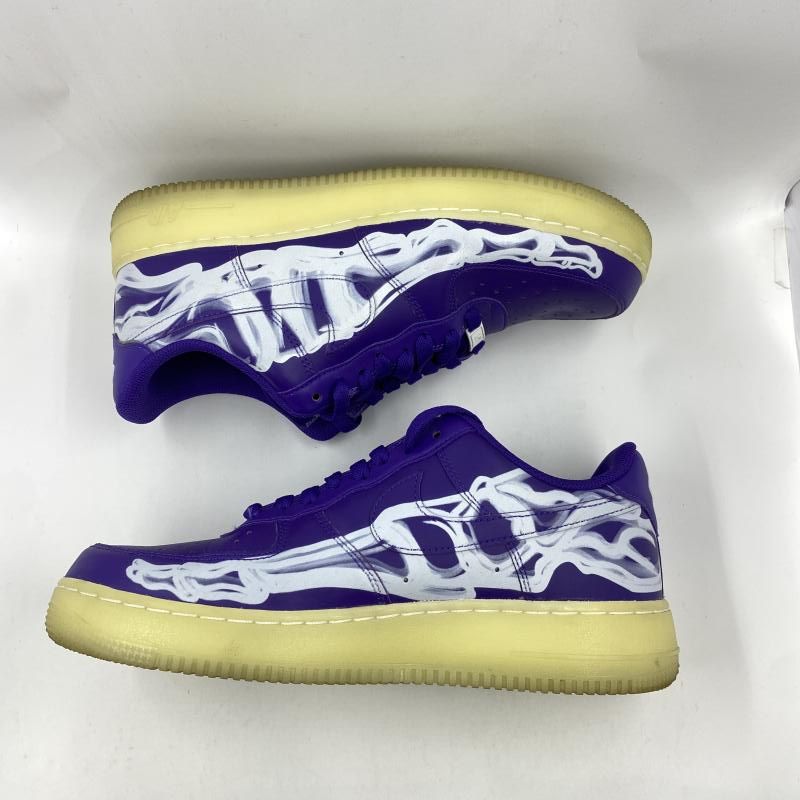 中古】NIKE AIR FORCE1'07 SKELTON QS パープル 27.5 CU8067-500