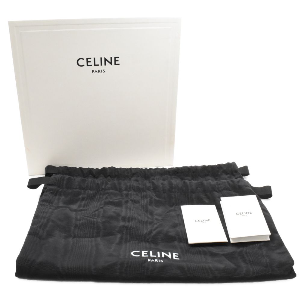 CELINE (セリーヌ) レースアップレザーハイカットブーツ ブラック