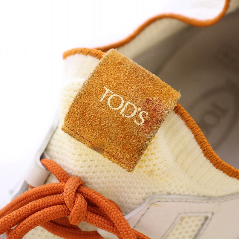 期間限定セール TOD'S オレンジ モカシン トッズ TOD'S No Codeインソール Tマークソックススニーカー