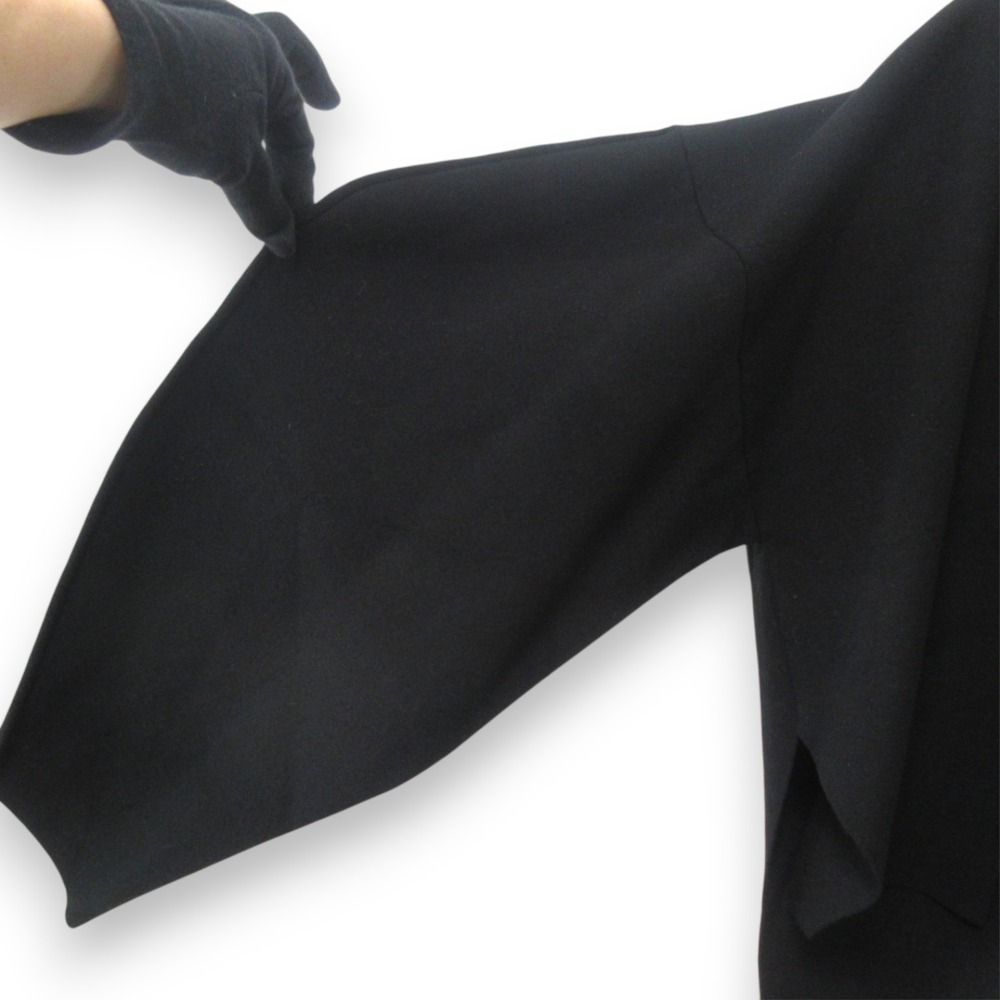 美品 23SS ENFOLD エンフォルド DOUBLE FACE CARDIGAN オープンフロント カーディガン 300GS270-0700 サイズ38 ブラック レディース 古着 中古 美品 23SS ENFOLD エンフォルド DOUBLE FACE CARDIGAN オープン