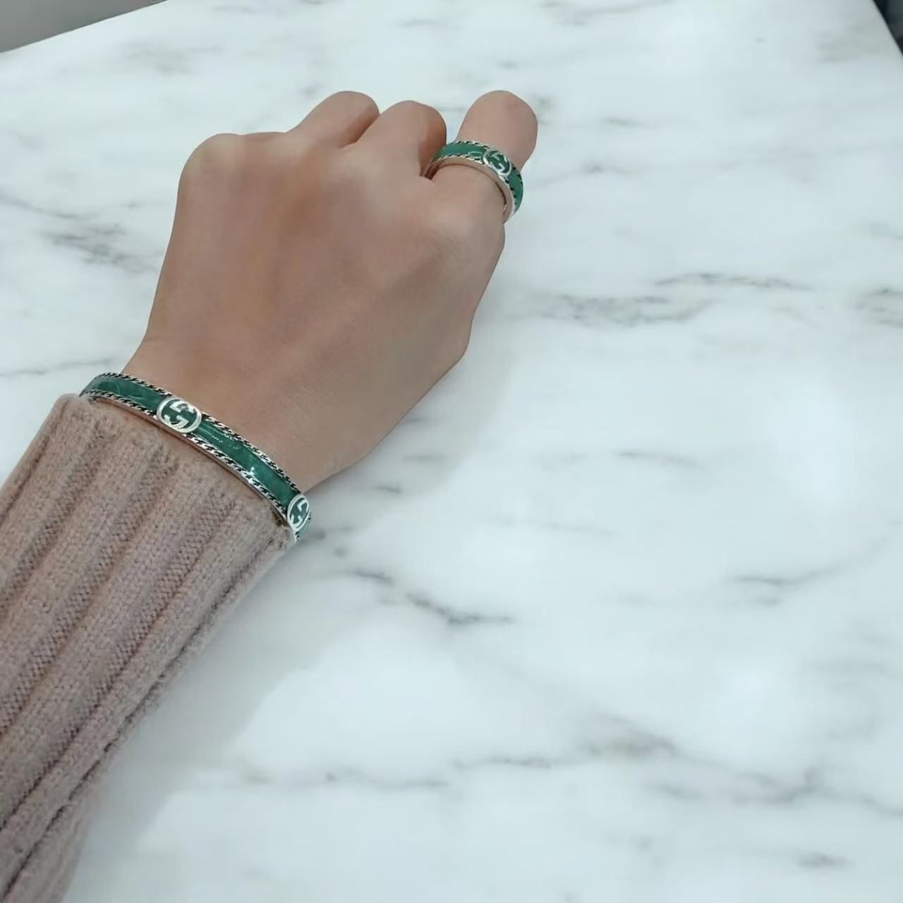グッチ　GUCCI インターロッキングG バングル　sv925 ブレスレット グッチ GUCCI ブレスレット 全2サイズ インターロッキング G