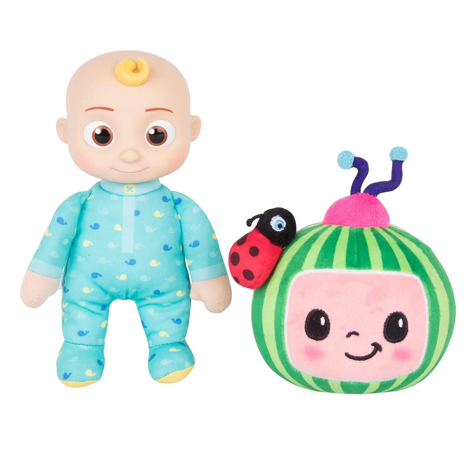 CoComelon 8インチ JJ u0026 Melon ぬいぐるみ 2個パック (1?3歳) - 公式ライセンス商品 ソフトu0026スクイッシーぬいぐるみ - イースターギフト 子供 男の子 女の子 幼児 未就学児に - 2個セット