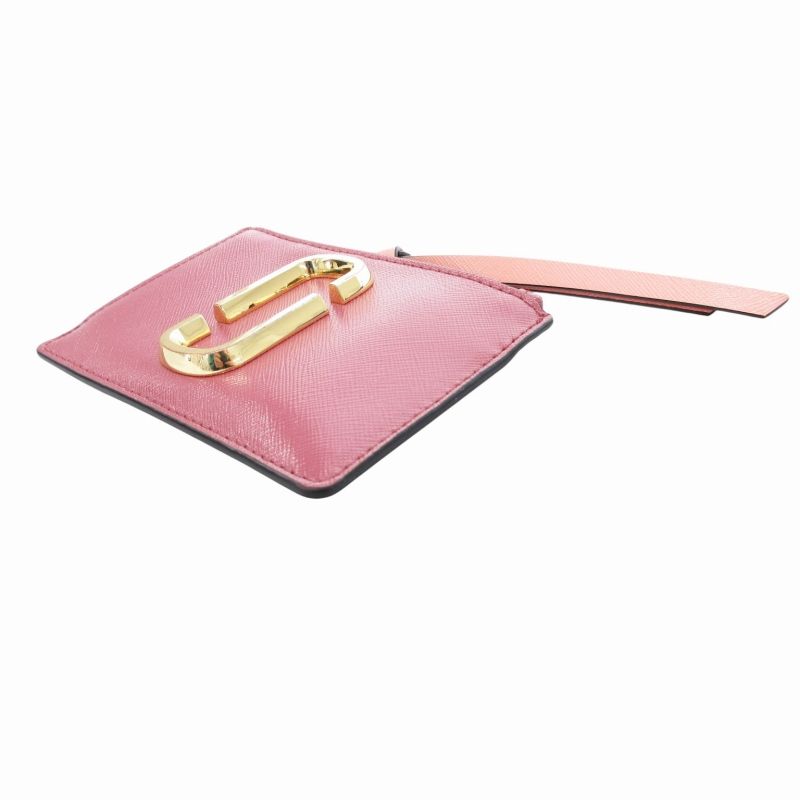 新品未使用 マークジェイコブス レザー ピンク ゴールド カード コインケース マークバイマークジェイコブス MARC by MARC JACOBS コイン