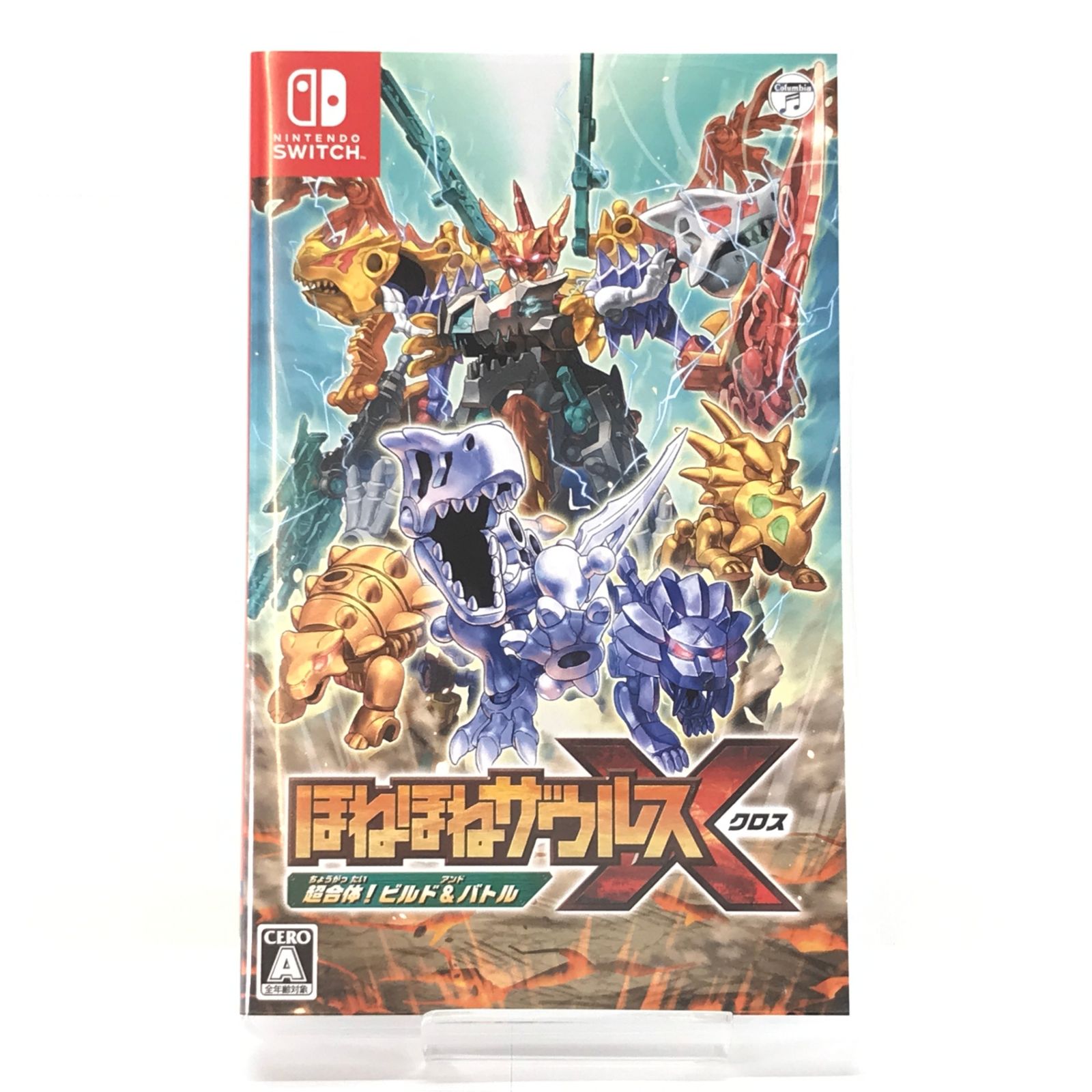 □日本コロムビア ニンテンドーSwitchソフト ほねほねザウルスX 超合体!ビルド＆バトル 開封品 - メルカリ