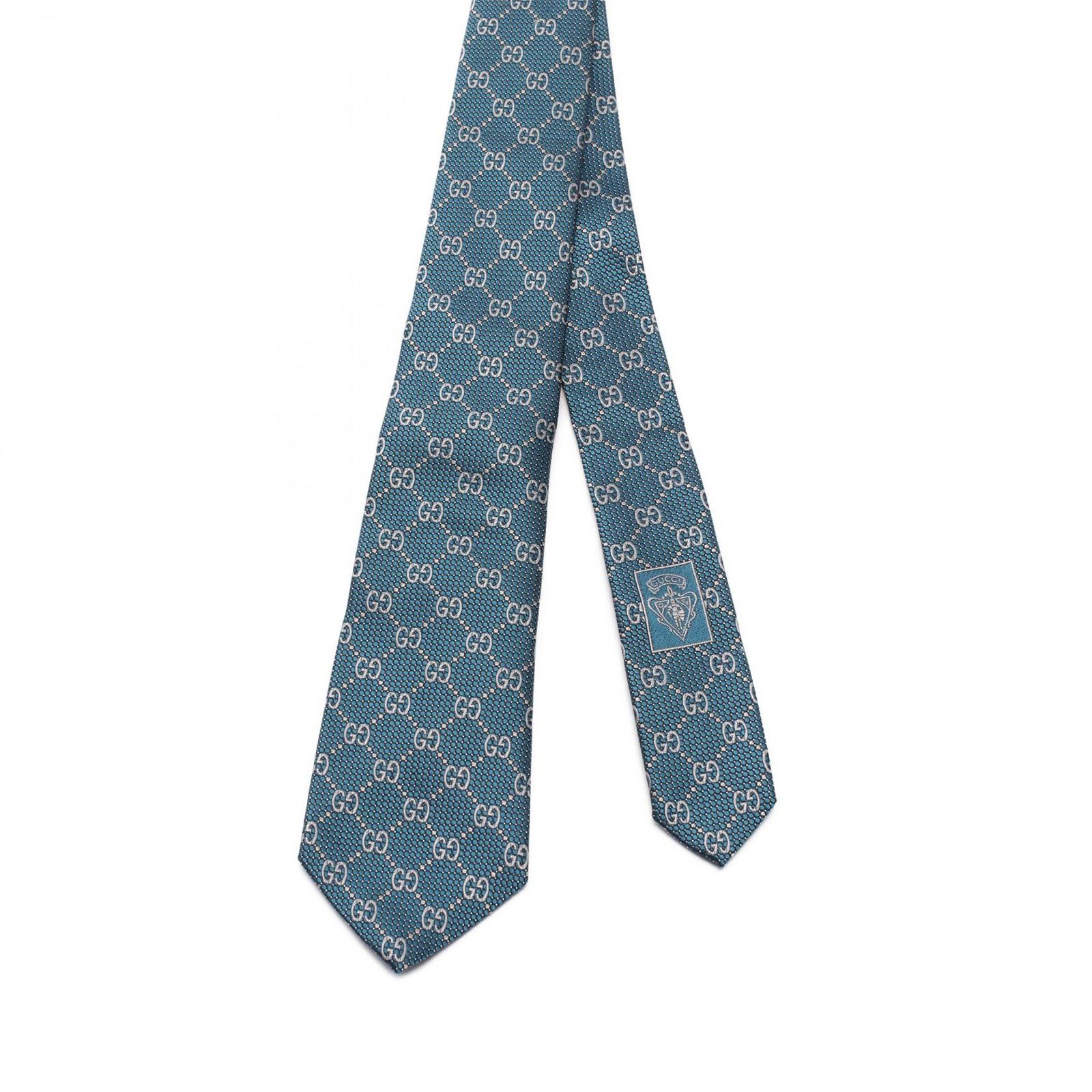 GUCCI ネクタイ　スカイブルー GG シルクジャカード ネクタイライトブルー | GUCCI公式