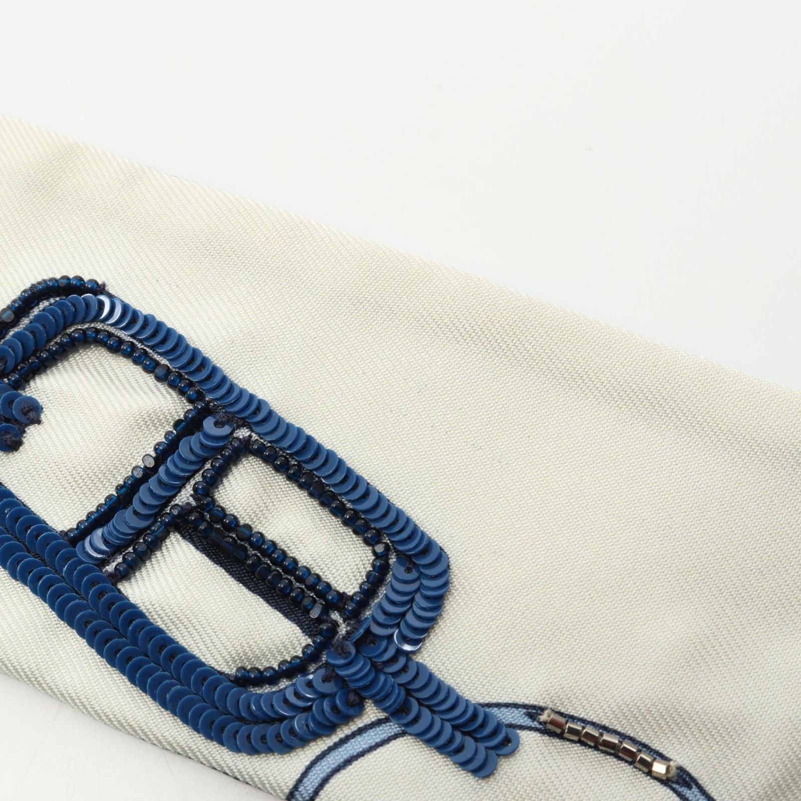 エルメス HERMES スカーフ ツイリー Do Re Boucles ネイビー