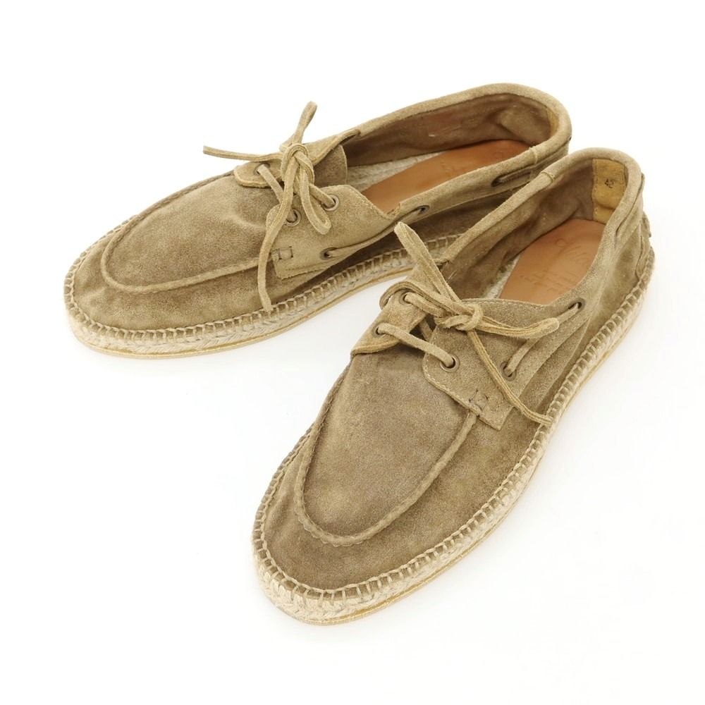 ヴェラスカ VELASCA スエード エスパドリーユ シューズ カーキ サイズ42 メンズ