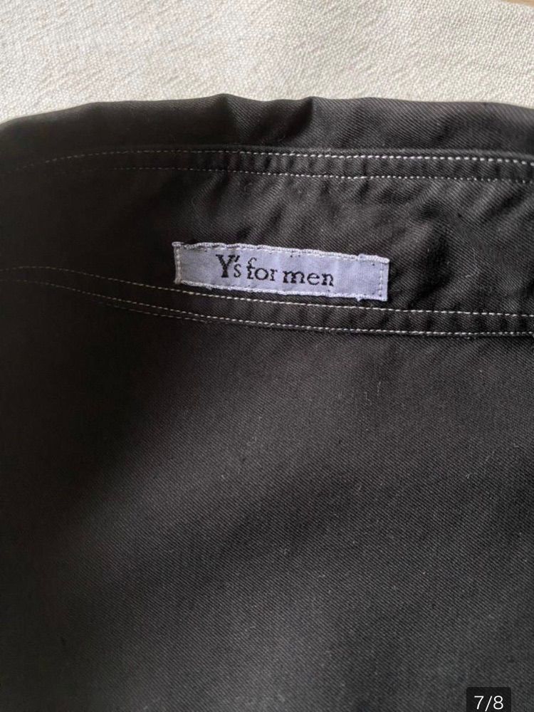 後染め】90s Y's for men オーバーサイズ シャツ / コットン ブラック 