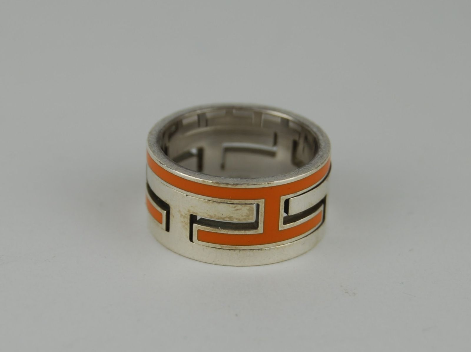 USED/BC】HERMESエルメス□シルバーSV925□ムーブアッシュ□リング 