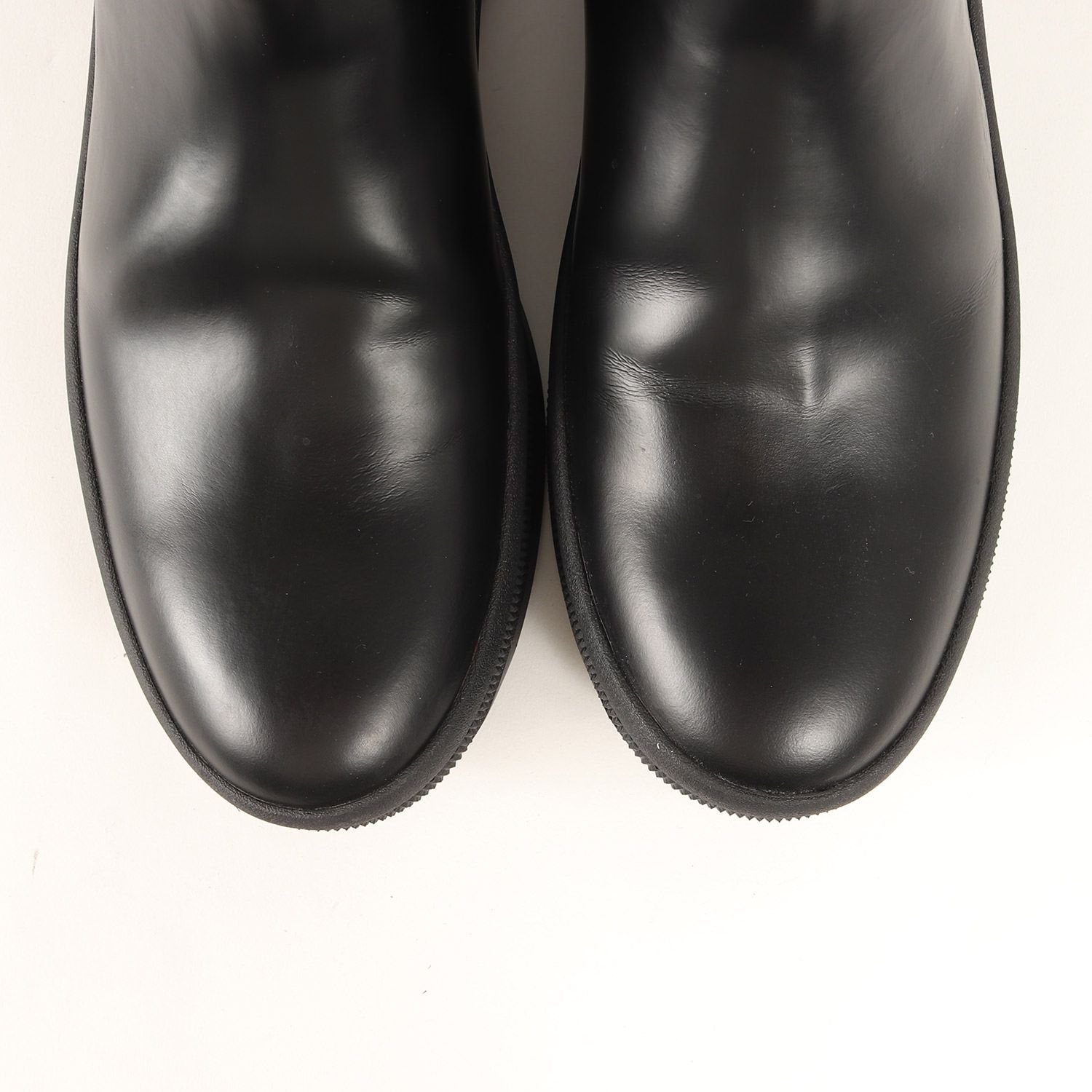 JIL SANDER ブラックレザーアンクルブーツサイズ41