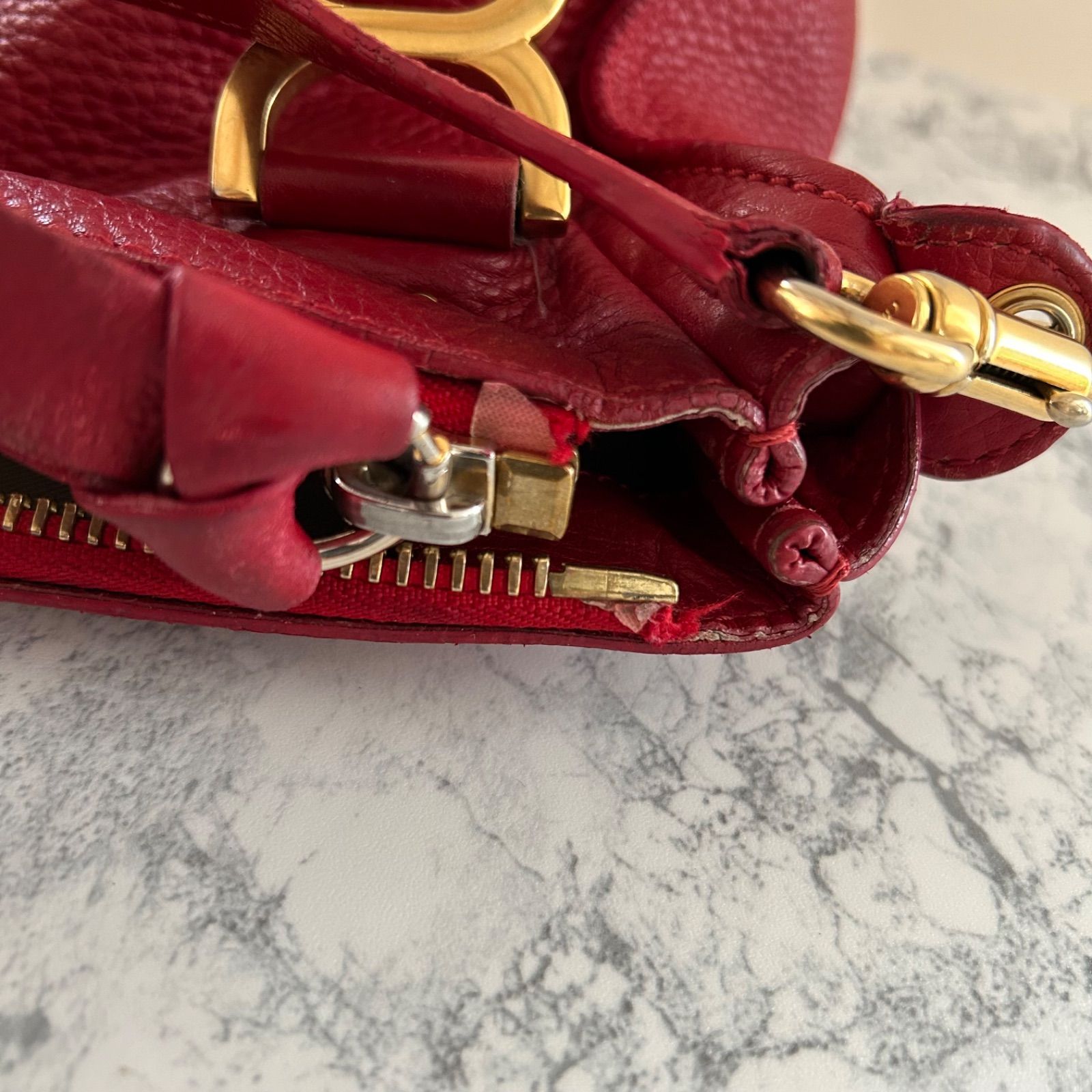 Chloe クロエ マーシー レッド 赤 ショルダーバッグ ハンドバッグ
