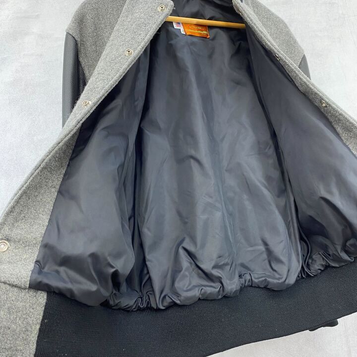 SKOOKUM スクーカム 袖レザー切り替え スタジャン アウター