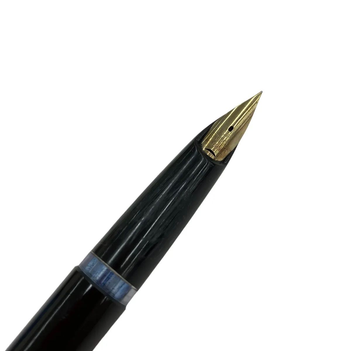 ヴィンテージ PILOT/パイロット/万年筆/ペン先/14K-585/14金 MADE IN JAPAN/ゴールド/ブラック/GB-500/HX 08  日本製 現状品 A1579 - 文房具