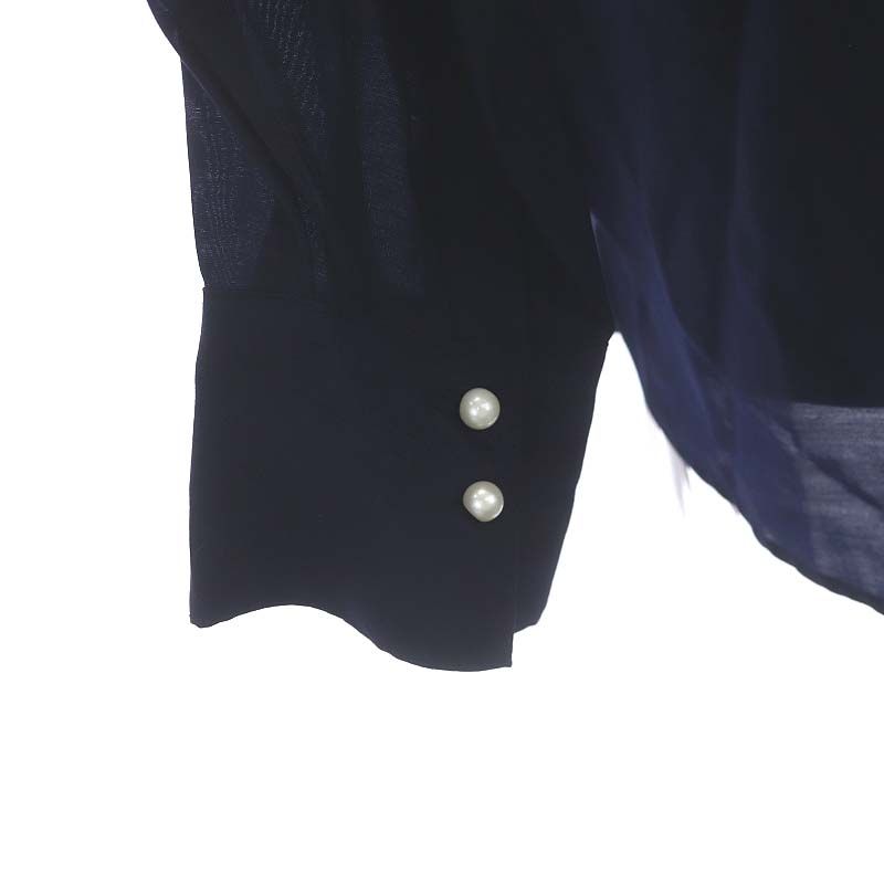 ジャスグリッティー JUSGLITTY 23SS パールボタンシアーシャツ