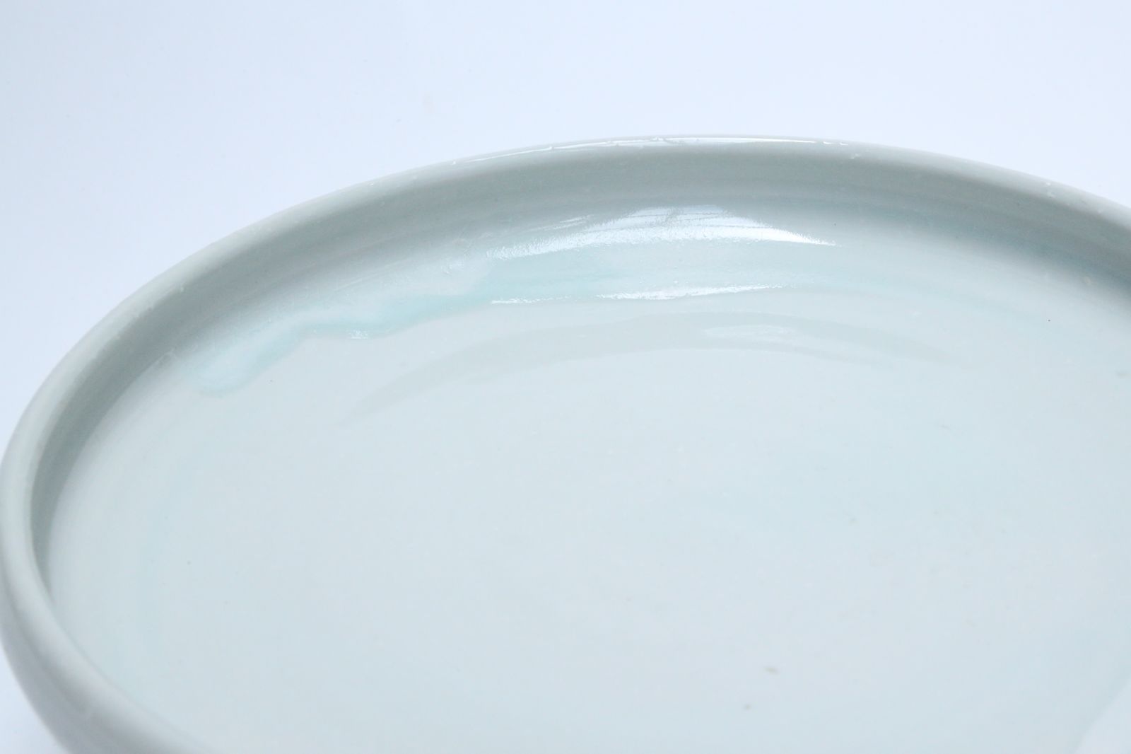高配浅皿　透明釉-3