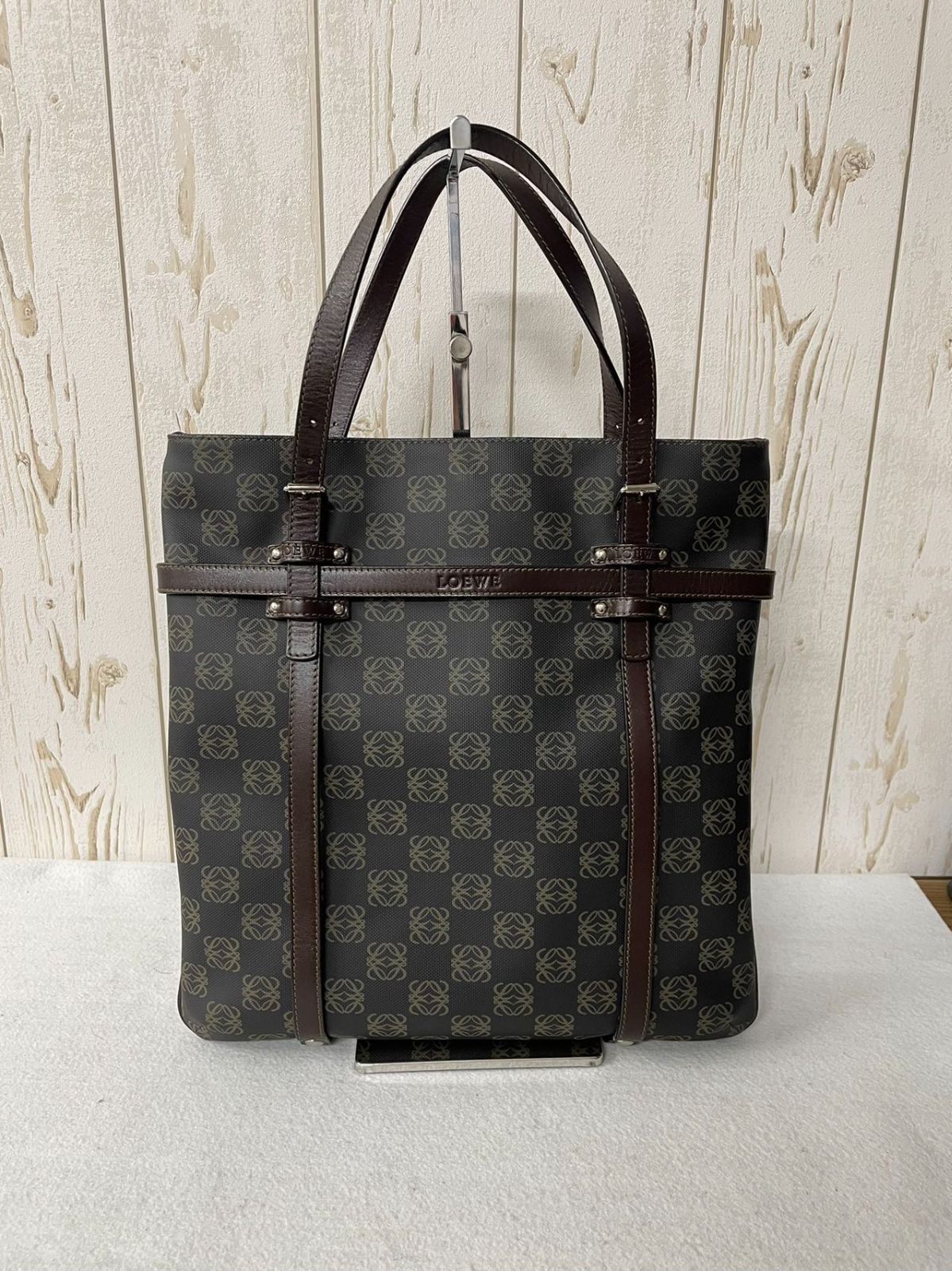 国内正規品 美品 10B031/ロエベ/トートバッグ/リピート 