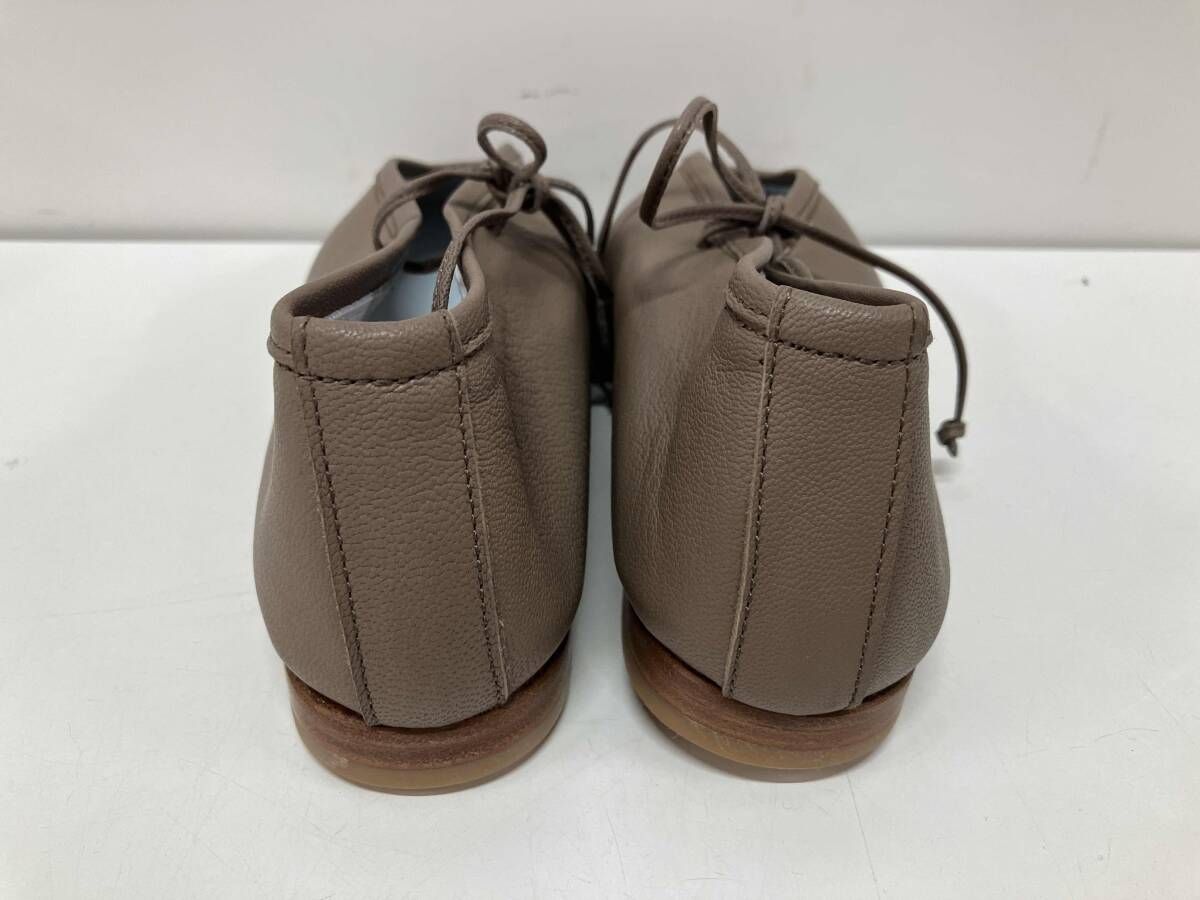 SUI スイ北欧暮らしの道具店 レースアップ バレエ パンプス ブラウン 2 1|2 箱有り KIN-KAAI_COM