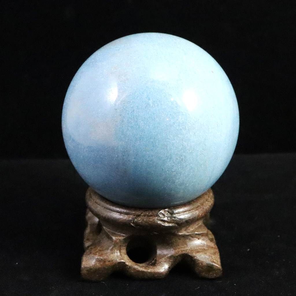 トロレアイト トロール石 57mmスフィア 台付 277g 【榎本通商81959