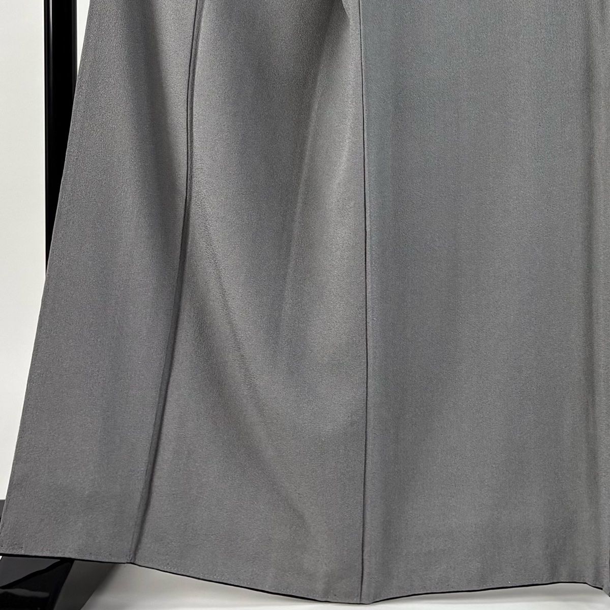 江戸小紋 身丈163cm 裄丈70cm L 袷 落款 万筋 灰色 正絹 一つ紋