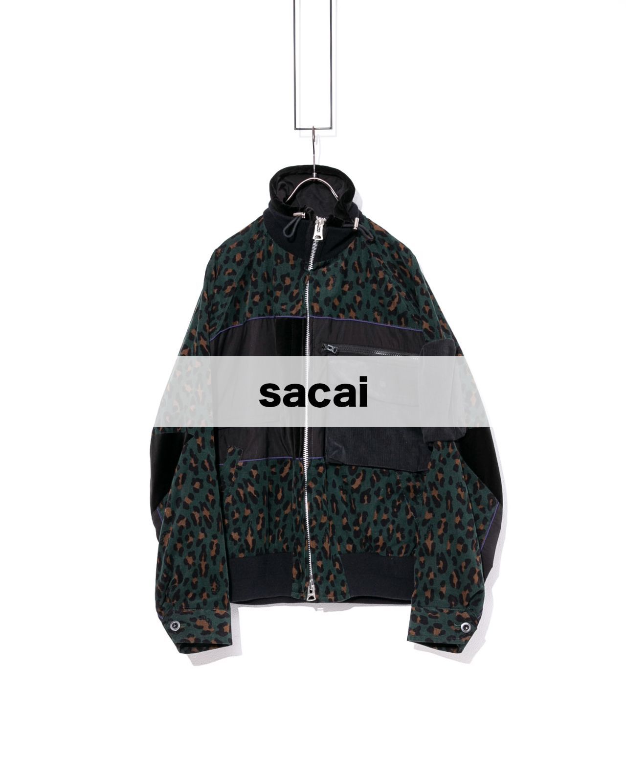 sacai サカイ Leopard Docking Jacket レオパードブルゾン