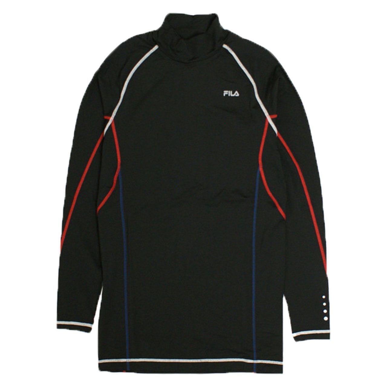 スポーツインナー メンズ フィラ FILA ストレッチ 長袖 ハイネック Tシャツ フィットネス コンプレッションシャツ 3色 M L LL  445-111
