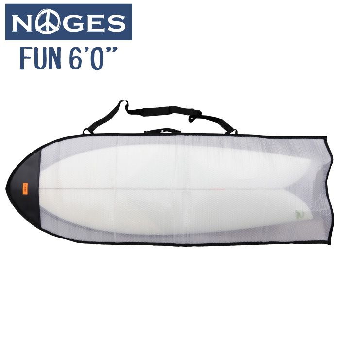 サーフボードケース レトロボード用 NOGES ノージス バブルケース ６’０” エアパッキン プチプチ インナーケース ファンボード用 フィッシュボード用 レトロ用 フィッシュ用 トリップ用 旅