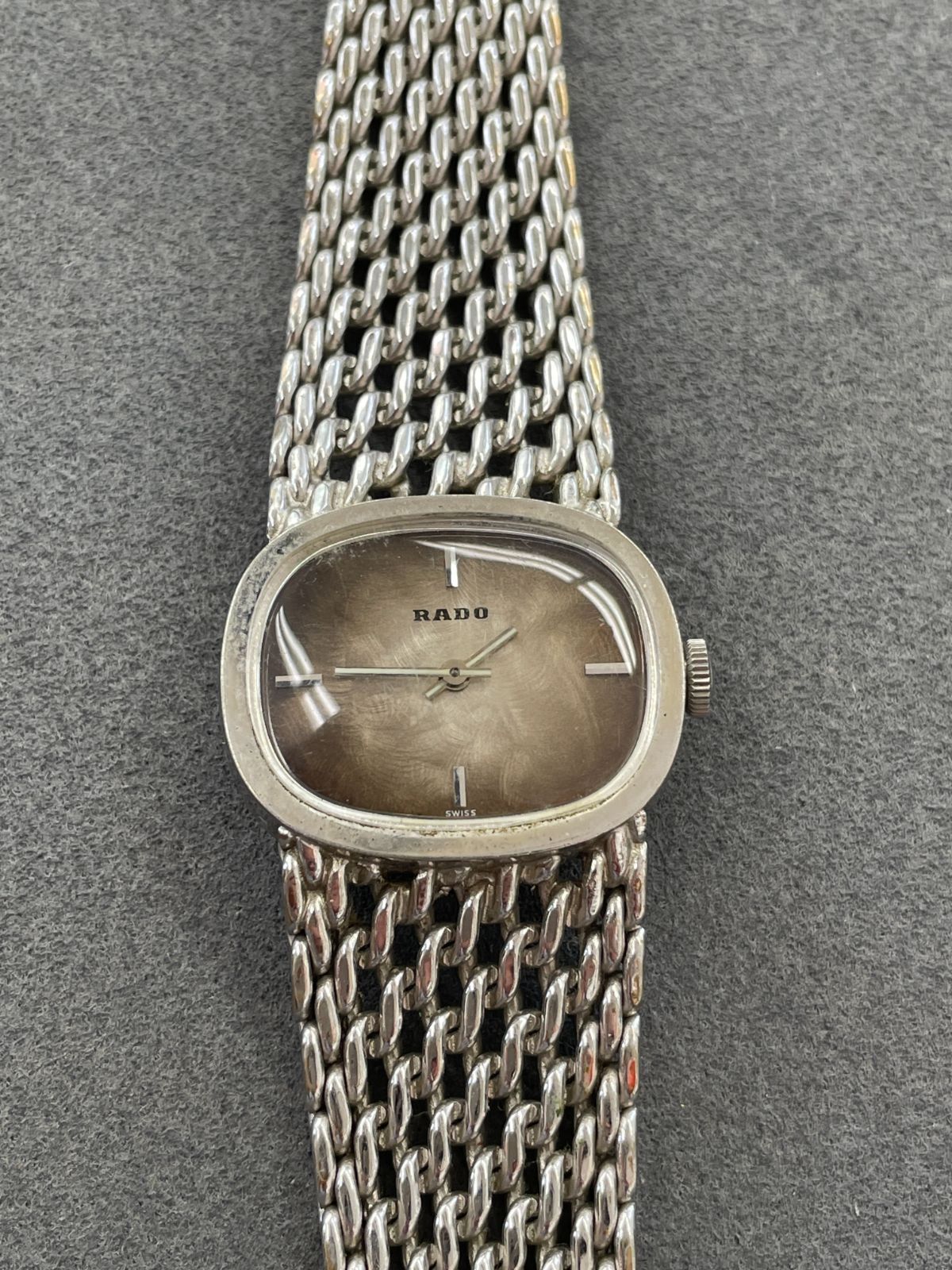 D 稼働品 RADO ラドー 腕時計 332 7929 2 レディース シルバー 手巻き